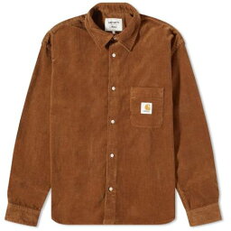 茶色 ブラウン メンズ 【 AWAKE NY AWAKE NY X CARHARTT WIP COLLARED SHIRT / HAMILTON BROWN 】 メンズファッション トップス