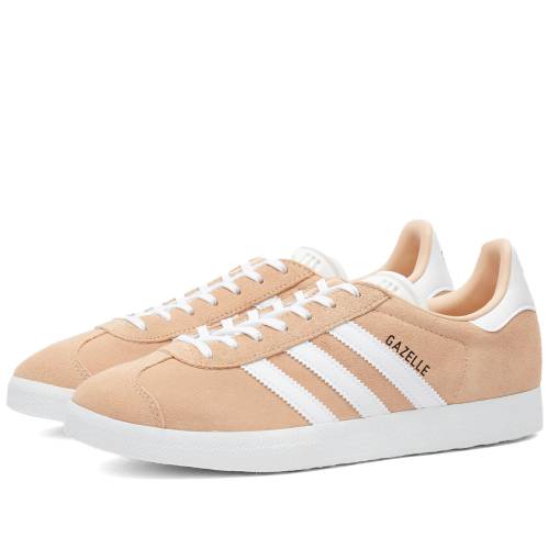 アディダス ガゼル 白色 ホワイト コア 黒色 ブラック & スニーカー レディース 【 ADIDAS GAZELLE W / HALO BLUSH WHITE & CORE BLACK 】