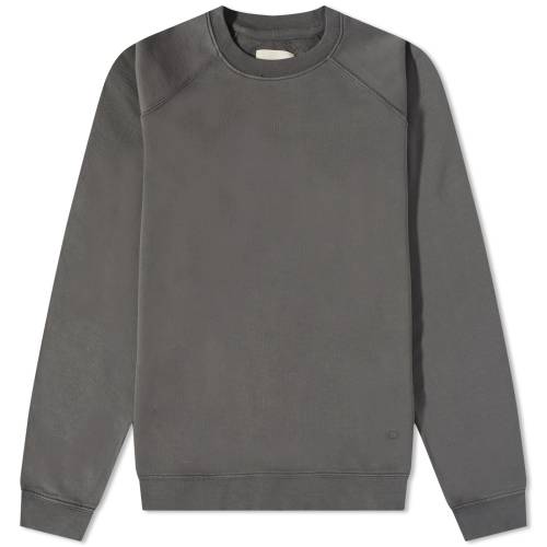 フォーク クルー スウェット スウェットトレーナー メンズ 【 FOLK RIVET CREW SWEAT / GRAPHITE 】 メンズファッション トップス