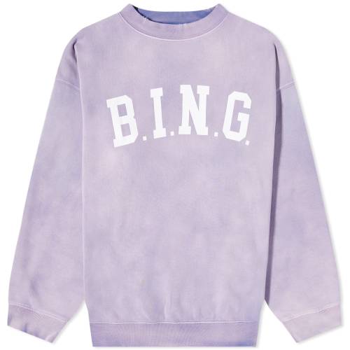 クルー スウェット 紫 パープル スウェットトレーナー レディース 【 ANINE BING ANINE BING TYLER CREW SWEAT / PURPLE 】 レディースファッション トップス ニット セーター