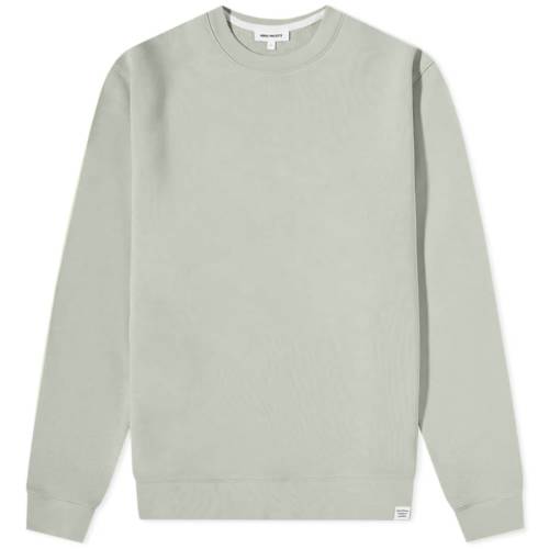 ノースプロジェクツ クラシック クルー スウェット 緑 グリーン スウェットトレーナー メンズ 【 NORSE PROJECTS NORSE PROJECTS VAGN CLASSIC CREW SWEAT / SUNWASHED GREEN 】 メンズファッション トップス