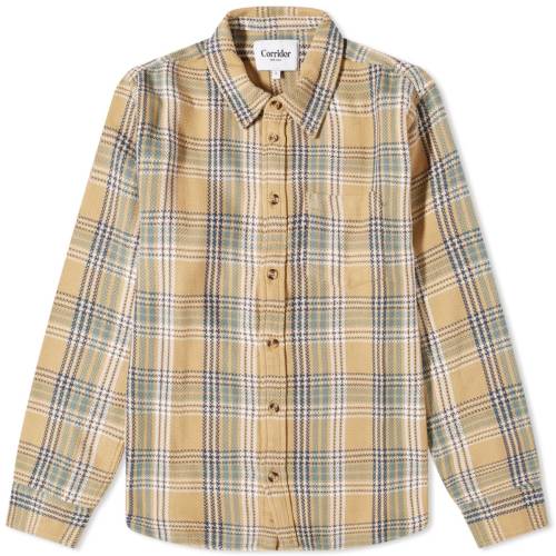 yX[p[SALE6/11[2zX^bO Y y CORRIDOR STAG ACID PLAID SHIRT / TAN z Yt@bV gbvX