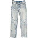 スビ スキニー ジーンズ 青色 ブルー スキニージーンズ メンズ 【 KSUBI VAN WINKLE SKINNY JEANS / PUNK BLUE SHRED 】 メンズファッション ズボン パンツ