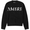 アミリ クルー スウェット 黒色 ブラック スウェットトレーナー メンズ 【 AMIRI BAROQUE CREW SWEAT / BLACK 】 メンズファッション トップス ニット セーター