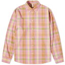 X[u sN  Y y SUNFLOWER POPLIN CHECK LONG SLEEVE SHIRT / PINK CHECK z Yt@bV gbvX