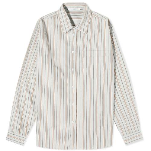 EbhEbh XgCv 90'S Y y WOOD WOOD WOOD ASTER FUN PINSTRIPE SHIRT / 90'S STRIPE z Yt@bV gbvX