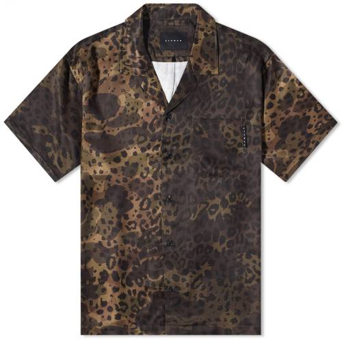 fG J qE Ip[h Y y STAMPD DUAL CAMO CAMP COLLAR VACATION SHIRT / DUAL CAMO LEOPARD z Yt@bV gbvX