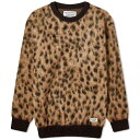 ワコマリア ヒョウ柄 レオパード ベージュ メンズ 【 WACKO MARIA WACKO MARIA LEOPARD MOHAIR KNITTED JUMPER / BEIGE 】 メンズファッション トップス ニット セーター