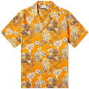 ドロールドムッシュ 橙 オレンジ DRôLE TR]ERRACE メンズ 【 DROLE DE MONSIEUR DE MONSIEUR VACATION SHIRT / ORANGE 】 メンズファッション トップス