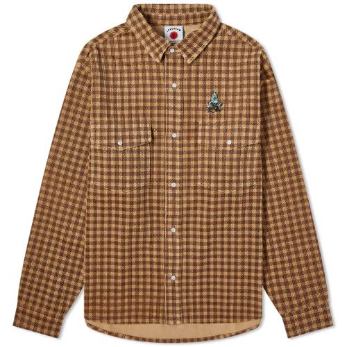 R[fC F uE Y y ICECREAM CORDUROY CHECK SHIRT / BROWN CHECK z Yt@bV gbvX