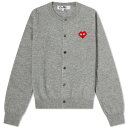 コムデギャルソンプレイ カーディガン 灰色 グレー GARçONS レディース 【 COMME DES GARçONS PLAY COMME DES PLAY INVADER HEART CARDIGAN / LIGHT GREY 】 レディースファッション トップス ボレロ