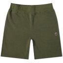 ア・ベイシング・エイプ アベイシングエイプ スウェット ショーツ ハーフパンツ オリーブ メンズ 【 A BATHING APE A BATHING APE ONE POINT SWEAT SHORTS / OLIVE DRAB 】 メンズファッション ズボン