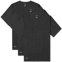 ダブルタップス 3個入 Tシャツ 黒色 ブラック メンズ 【 WTAPS 01 SKIVVIES 3-PACK T-SHIRT / BLACK 】 メンズファッション トップス カットソー