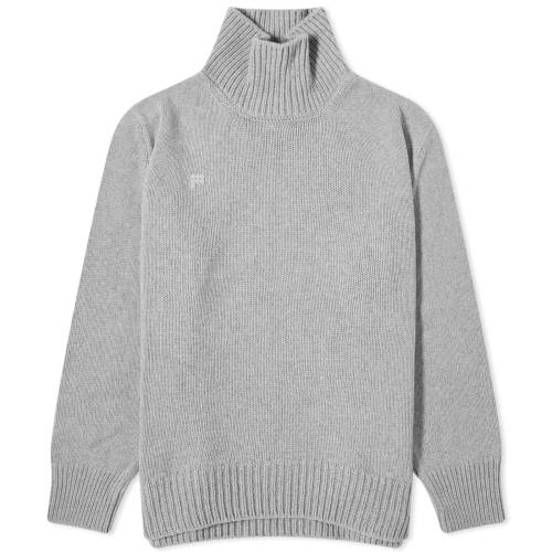 楽天スニケスニット トレーナー 灰色 グレー メンズ 【 PANGAIA RECYCLED CASHMERE KNIT CHUNKY TURTLENECK SWEATER / GREY MARL 】 メンズファッション トップス セーター