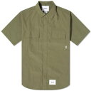 _u^bvX X[u I[u  Y y WTAPS 12 2 POCKET SHORT SLEEVE RIPSTOP SHIRT / OLIVE DRAB z Yt@bV gbvX