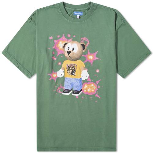 楽天スニケスTシャツ メンズ 【 MARKET 32-BIT BEAR T-SHIRT / FERN 】 メンズファッション トップス カットソー