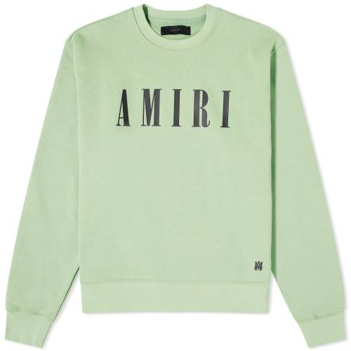 アミリ コア ロゴ クルー スウェット 緑 グリーン スウェットトレーナー メンズ 【 AMIRI CORE LOGO CREW SWEAT / MINERAL GREEN 】 メンズファッション トップス ニット セーター