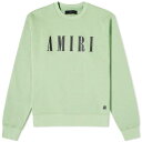 アミリ コア ロゴ クルー スウェット 緑 グリーン スウェットトレーナー メンズ 【 AMIRI CORE LOGO CREW SWEAT / MINERAL GREEN 】 メンズファッション トップス ニット セーター