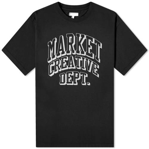 楽天スニケスTシャツ 黒色 ブラック メンズ 【 MARKET CREATIVE DEPT ARC T-SHIRT / BLACK 】 メンズファッション トップス カットソー