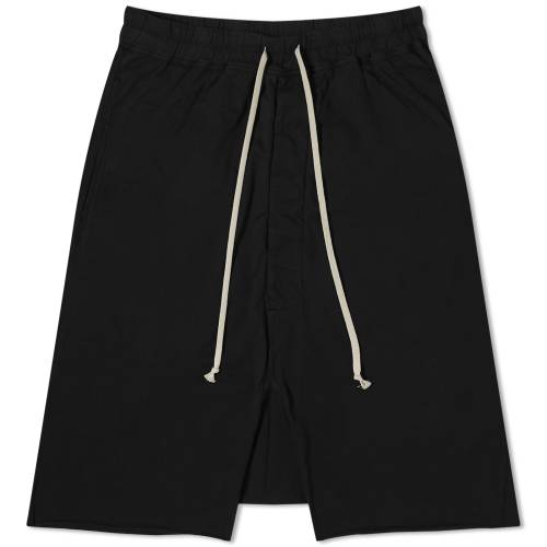 リック・オウエンス・ダークシャドウ ショーツ ハーフパンツ 黒色 ブラック メンズ 【 RICK OWENS DRKSHDW RICK OWENS DRKSHDW DRAWSTRING PODS MEDIUM WEIGHT SHORTS / BLACK 】 メンズファッション ズボン