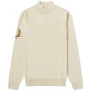 フレッドペリー フレッドペリー ニット メンズ 【 FRED PERRY FRED PERRY INTARSIA LAUREL WREATH MOCK NECK KNIT / OATMEAL 】 メンズファッション トップス セーター