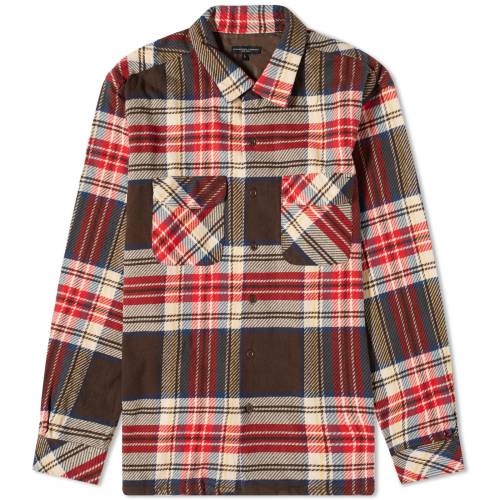 エンジニアードガーメンツ クラシック 茶色 ブラウン メンズ 【 ENGINEERED GARMENTS ENGINEERED GARMENTS CLASSIC SHIRT / BROWN HEAVY PLAID 】 メンズファッション トップス