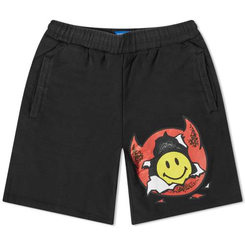  ֥å   MARKET SMILEY INNER PEACE SWEATSHORTS / WASHED BLACK  󥺥եå ܥ ѥ