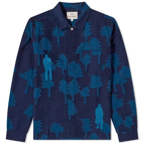 tH[N Y y FOLK PATCH SHIRT / INDIGIO z Yt@bV gbvX