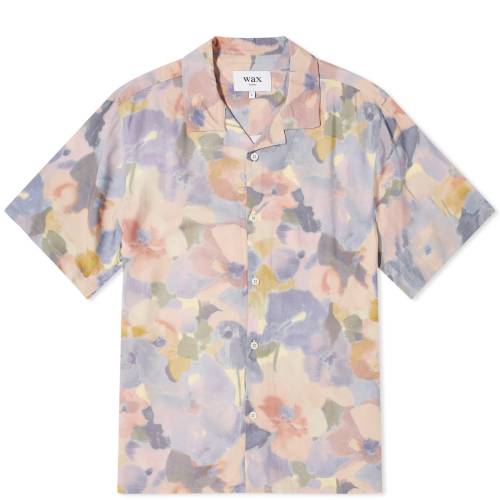 F u[ sN & Y y WAX LONDON WAX LONDON DIDCOT BOTANIC PASTEL VACATION SHIRT / BLUE & PINK z Yt@bV gbvX