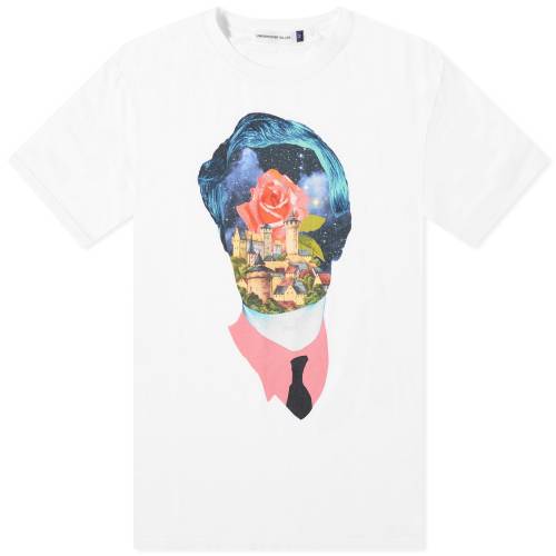 アンダーカバー ローズ Tシャツ 白色 ホワイト メンズ 【 UNDERCOVER ROSE CASTLE T-SHIRT / WHITE 】 メンズファッション トップス カ..