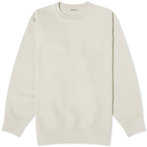 クルー スウェット カーキ スウェットトレーナー メンズ 【 AURALEE SUPER MILLED CREW SWEAT / LIGHT KHAKI 】 メンズファッション トップス