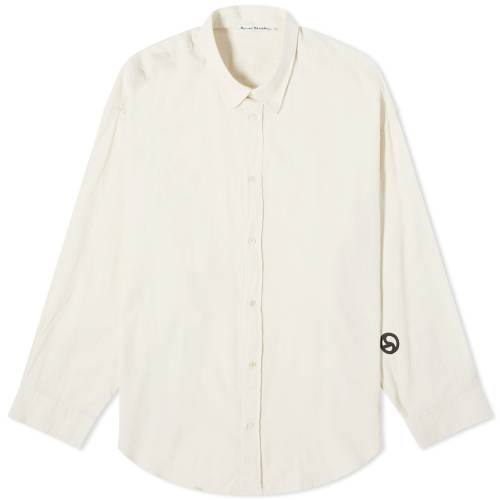 アクネストゥディオズ 白色 ホワイト メンズ 【 ACNE STUDIOS ACNE STUDIOS SETAR BASKET WEAVE SHIRT / OFF WHITE 】 メンズファッション トップス