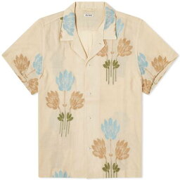 白色 ホワイト メンズ 【 BODE FULL BLOOM VACATION SHIRT / WHITE 】 メンズファッション トップス