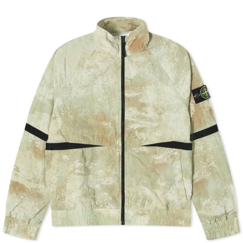 ストーンアイランド ストーンアイランド カモ柄 ジャケット ナチュラル ベージュ ブルゾンジャケット メンズ 【 STONE ISLAND STONE ISLAND GRID CAMO BLOUSON JACKET / NATURAL BEIGE 】 メンズファッション コート