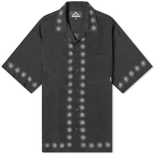 lCo[tbh F ubN ~ Y y NEIGHBORHOOD GREAT FROG SPIDERWEB VACATION SHIRT / BLACK z Yt@bV gbvX