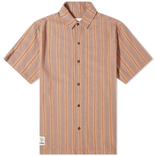 X[u F X`[  & Y y BUTTER GOODS BUTTER GOODS TERRACE SHORT SLEEVE SHIRT / TERRACOTTA & STEEL z Yt@bV gbvX