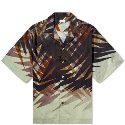 F uE Y y DRIES VAN NOTEN DRIES VAN NOTEN CASSI PRINT VACATION SHIRT / BROWN z Yt@bV gbvX