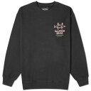 マナスタッシュ クルー スウェット 黒色 ブラック スウェットトレーナー メンズ 【 MANASTASH SALMON BROTHERS CREW SWEAT / BLACK 】 メンズファッション トップス