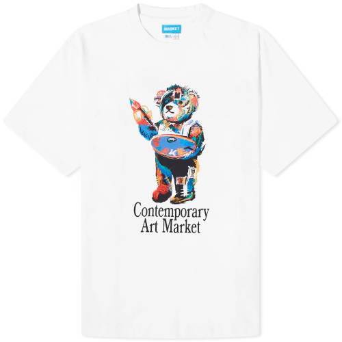 楽天スニケスアート Tシャツ 白色 ホワイト メンズ 【 MARKET ART BEAR T-SHIRT / WHITE 】 メンズファッション トップス カットソー