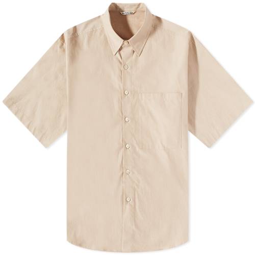 X[u x[W  Y y AURALEE FINX SHORT SLEEVE SHIRT / TOP BEIGE z Yt@bV gbvX