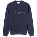 クルー スウェット 紺色 ネイビー スウェットトレーナー メンズ 【 PALMES LETTERS CREW SWEAT / NAVY 】 メンズファッション トップス