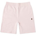 アベイシングエイプ スウェット ショーツ ハーフパンツ ピンク メンズ 【 A BATHING APE A BATHING APE ONE POINT SWEAT SHORTS / PINK 】 メンズファッション ズボン