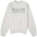 クラブ クルー スウェット ヘザー 灰色 グレー & スウェットトレーナー メンズ 【 SPORTY & RICH SPORTY RICH RACQUET CLUB CREW SWEAT / HEATHER GREY 】 メンズファッション トップス