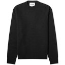 ジルサンダー クルー スウェット 黒色 ブラック スウェットトレーナー メンズ 【 JIL SANDER JIL SANDER MERINO CREW SWEAT / BLACK 】 メンズファッション トップス ニット セーター