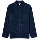 サンスペル 紺色 ネイビー メンズ 【 SUNSPEL CELLULAR CORD OVERSHIRT / NAVY 】 メンズファッション コート ジャケット