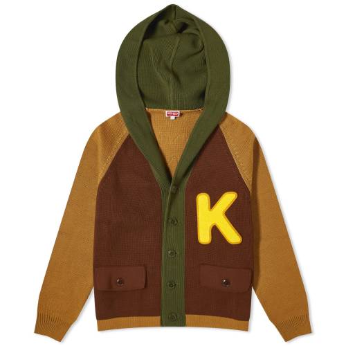 ケンゾー カーディガン キャメル メンズ 【 KENZO COLOUR BLOCK CARDIGAN / DARK CAMEL 】 メンズファッション トップス