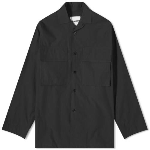 F ubN SANDER+ Y y JIL SANDER+ JIL SANDER PLUS POCKET BOWLING SHIRT / BLACK z Yt@bV gbvX