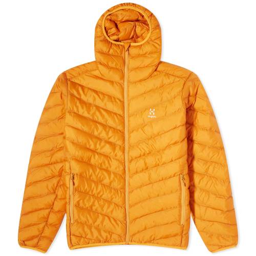 フード付 ジャケット 黄色 イエロー フード付ジャケット メンズ 【 HAGLOFS SARNA MIMIC HOODED JACKET / DESERT YELLOW 】 メンズファッション コート