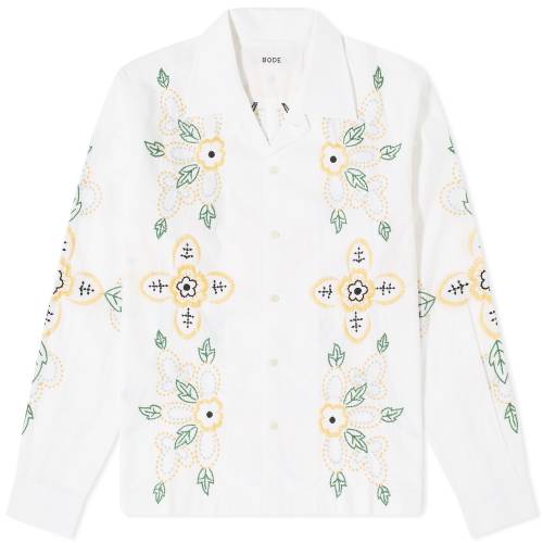 F zCg Y y BODE EMBROIDERED BUTTERCUP SHIRT / WHITE z Yt@bV gbvX