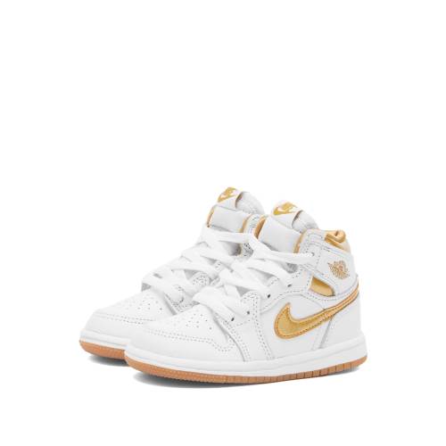 iCL nC F zCg S[h F uE GAW[_ & Xj[J[ Y y AIR JORDAN AIR JORDAN 1 RETRO HIGH OG TD / WHITE GOLD & BROWN z